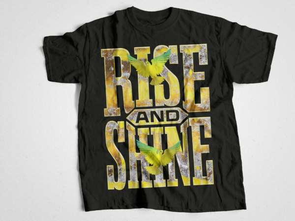 Rise and shine gold pigeon bible verse urban streetwear t-shirt design bundle, urban streetstyle, pop culture, urban clothing, t-shirt print design, shirt design, retro design