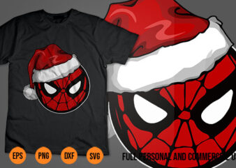 marvel svg Superhero Christmas Design Shirt Template Spider Man svg