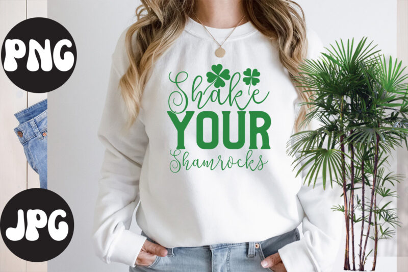 Shake Your Shamrocks, Shake Your Shamrocks SVG design, St Patrick's Day Bundle,St Patrick's Day SVG Bundle,Feelin Lucky PNG, Lucky Png, Lucky Vibes, Retro Smiley Face, Leopard Png, St Patrick's Day