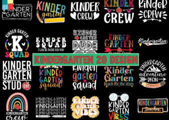 Kindergarten sublimation bundle design