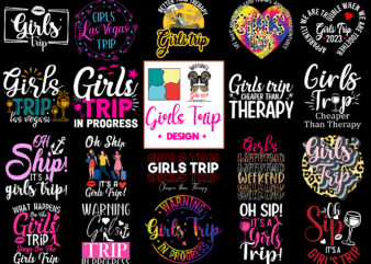 Girls trip sublimation bundle design