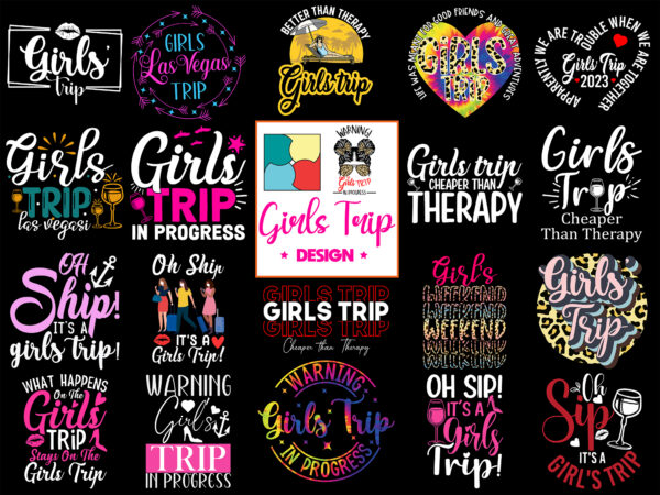 Girls trip sublimation bundle design