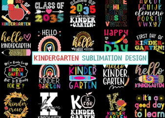 Kindergarten sublimation bundle design