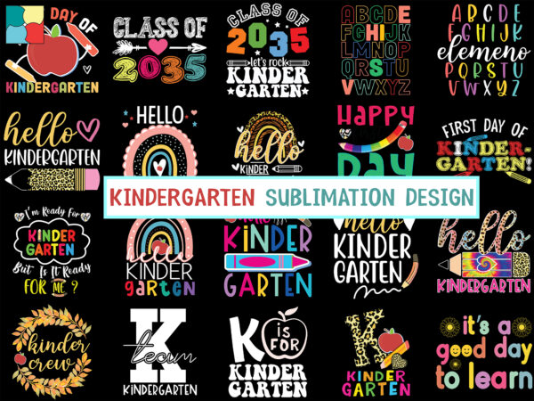 Kindergarten sublimation bundle design