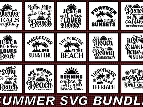Summer svg bundle, summer svg, summer t shirt template vector