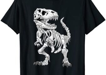 t rex skeleton dino bones paleontologist fossil dinosaur t shirt men