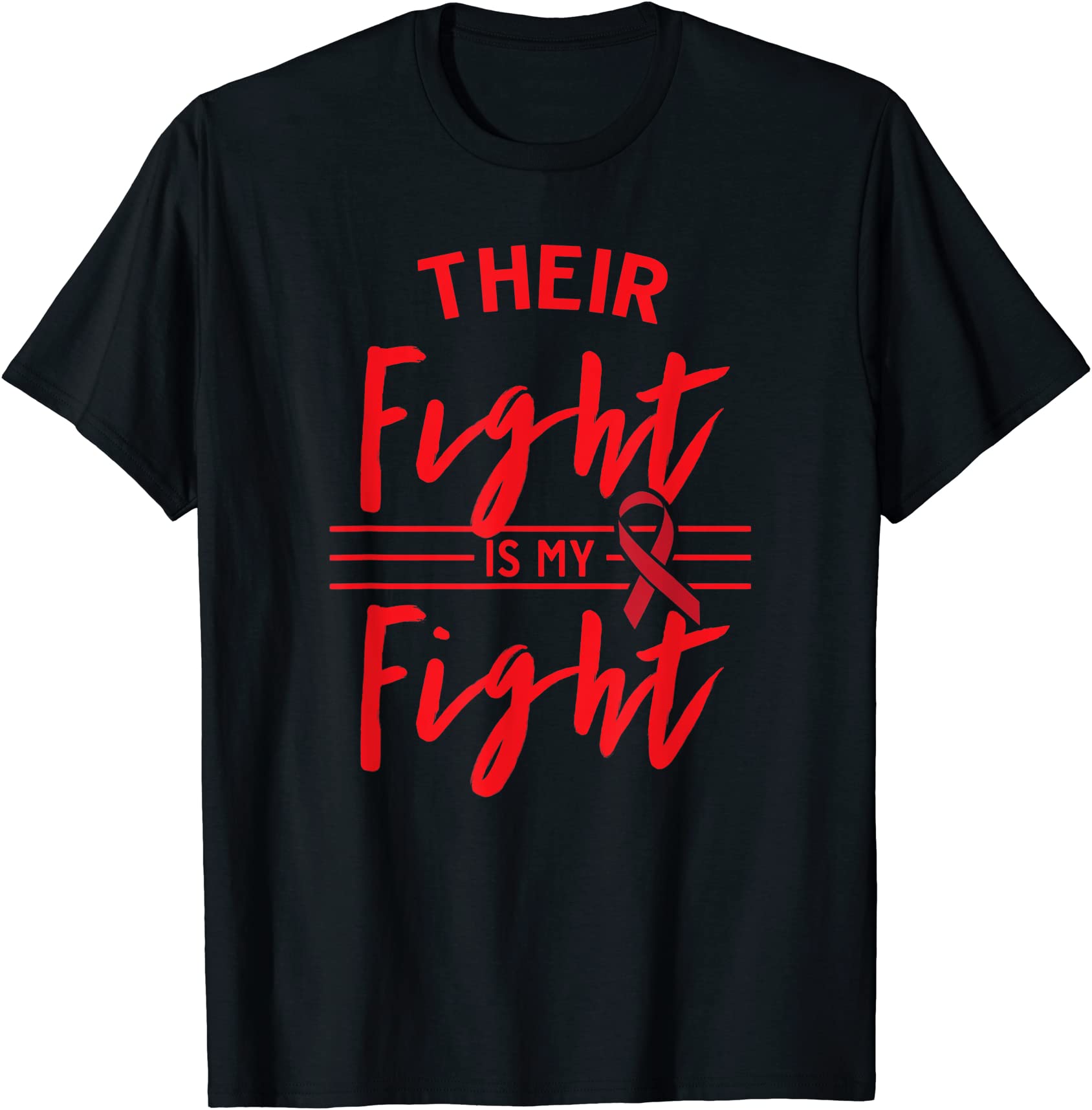 their fight is my fight blood cancer awareness t shirt men - Buy t ...