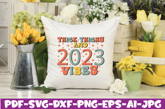 Retro New Year SVG Bundle