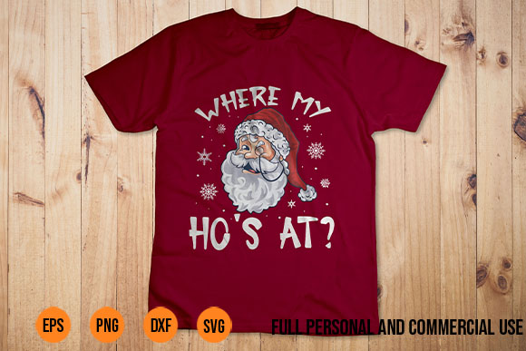 where my ho’s at christmas sweater hoodie Shirt Design SVG PNG