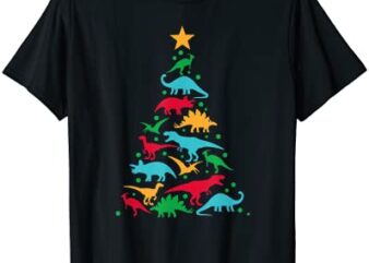 tree rex dinosaur dino christmas christmas tree funny t shirt men