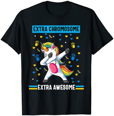 Unicorn down syndrome awareness extra chromosome ext awesome t shirt men