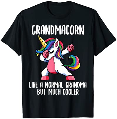 Unicorn grandma girl birthday party apparel grandmacorn cute t shirt men