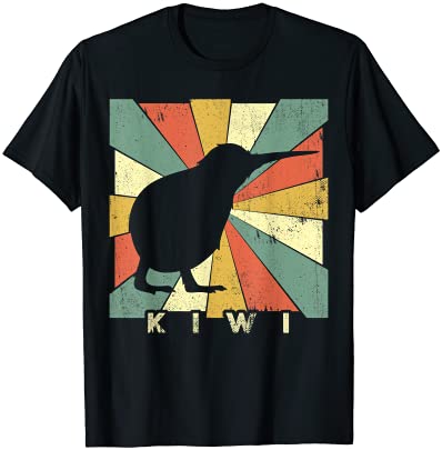 Vintage kiwi bird lover retro style animal t shirt men