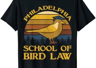 vintage philadelphia school of bird law t shirt bird shirt men