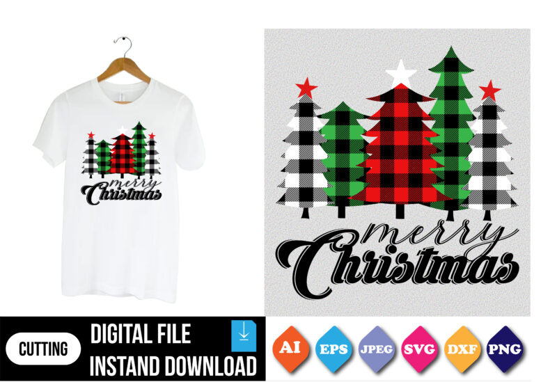 merry Christmas shirt print template