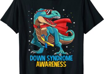 world down syndrome awareness dinosaur t rex boys kids gift t shirt men