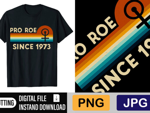 Pro roe since 1973 t shirt illustration