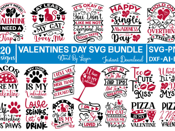 Valentines day t-shirt bundle