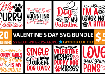 VALENTINE’S DAY SVG BUNDLE