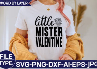 LITTLE MISTER VALENTINE SVG Cut File