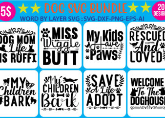 Dog svg bundle