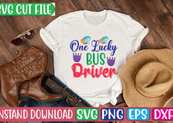 One Lucky Bus Driver SVG Cut File