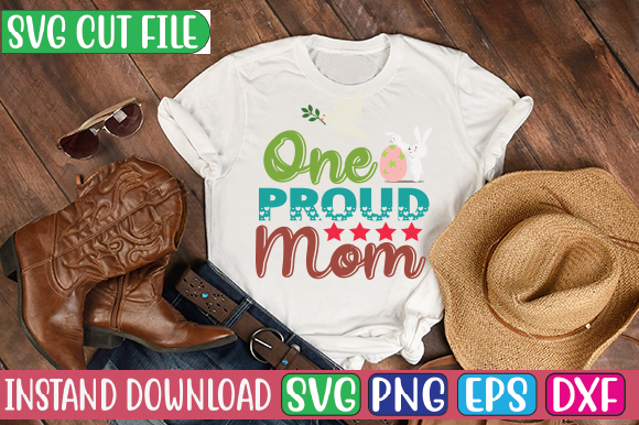 One proud mom t shirt design online