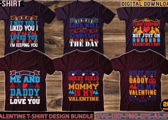 Valentine t-shirt design bundle