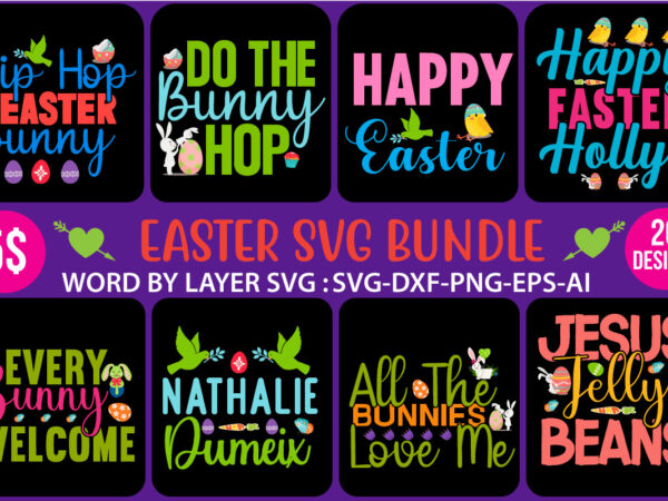 Easter svg bundle vector clipart