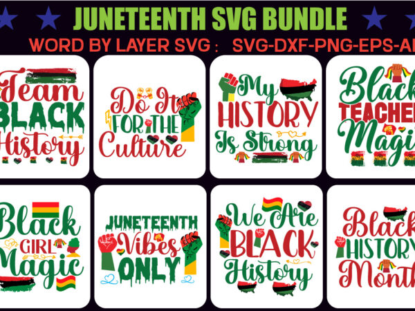 Juneteenth svg bundle vector clipart