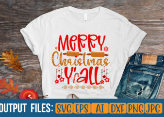 Merry Christmas y all Vector t-shirt design