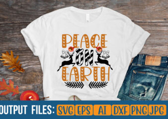 PEACE ON EARTH Vector t-shirt design