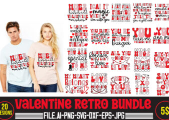 Valentine Retro Bundle ,Valentines Day SVG files for Cricut – Valentine Svg Bundle -sublimation design, sublimation printing, dye sublimation, dye sublimation printer, sublimation printer for shirts, sublimation tumbler designs, dye
