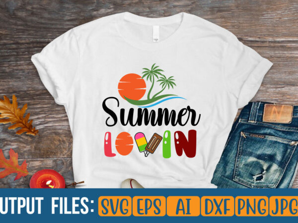 Summer lovin vector t-shirt design