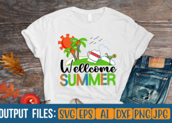 WELLCOME SUMMER Vector t-shirt design