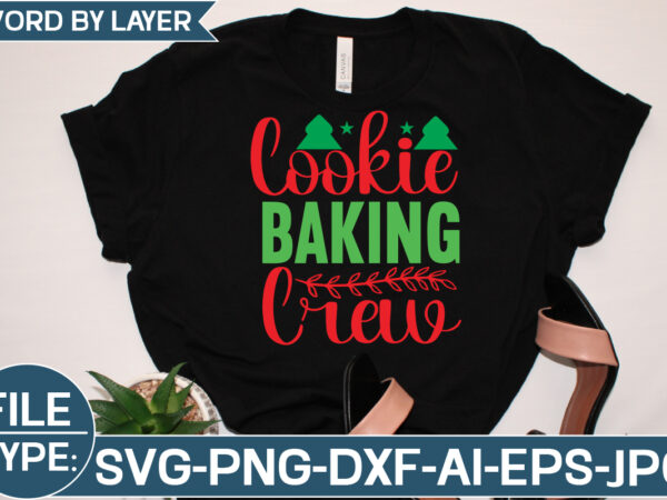 Cookie baking crew svg cut file t shirt vector file