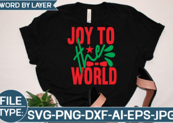 Joy to the World SVG Cut File vector clipart
