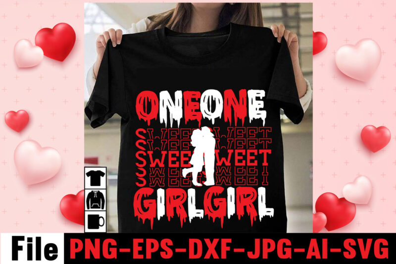 One Sweet Girl T-shirt Design,christmas t-shirt bundle , christmas vector t-shirt design , santa vector t-shirt design , christmas sublimation bundle , christmas svg mega bundle , 220 christmas design