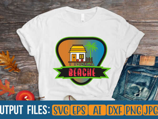 Beach vector t-shirt design