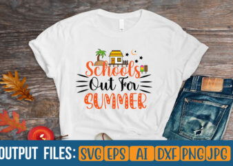 schools out for summer Vector t-shirt design