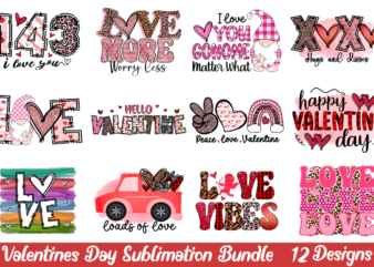 Valentines Day Sublimation Bundle t shirt vector art