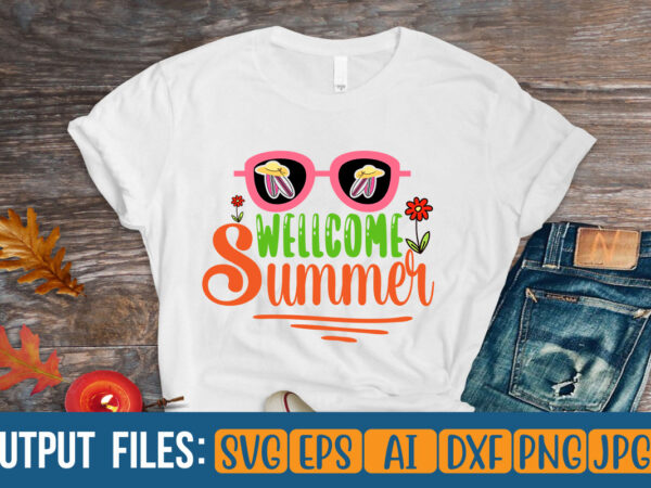 Wellcome summer vector t-shirt design