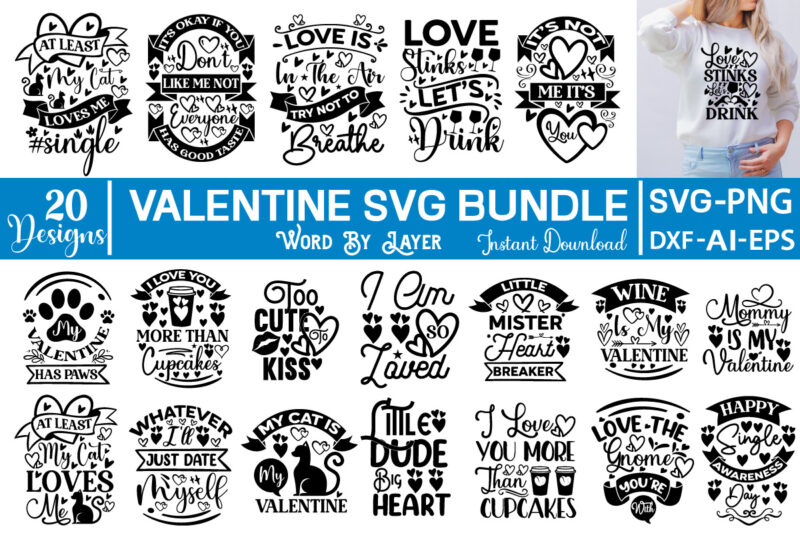 Valentine Svg Bundle Valentine svg, Kids Valentine svg Bundle, Valentine's Day svg, Love svg, Heart svg, Be mine svg, My first valentine's day, Valentine png, At Least My Cat Loves