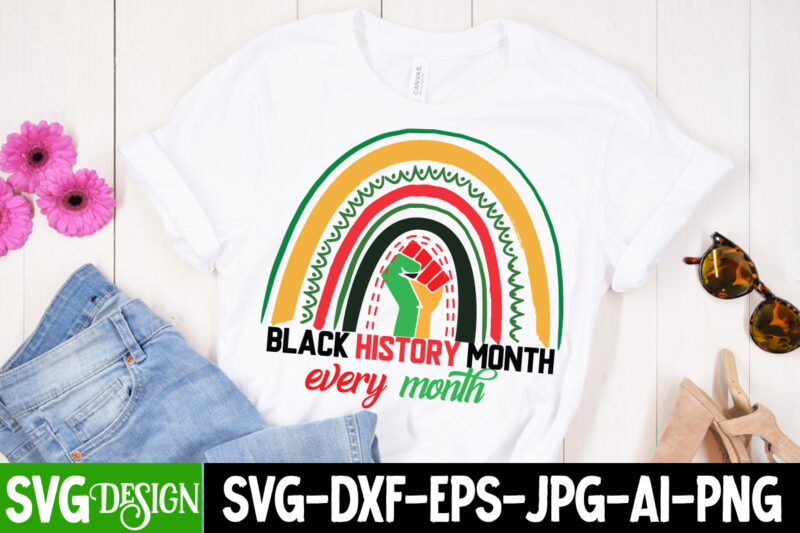 Black History Month T-Shirt Design bundle, Black Lives Matter T-Shirt Design Bundle , Make Every Month History Month T-Shirt Design , black lives matter t-shirt bundles,greatest black history month bundles