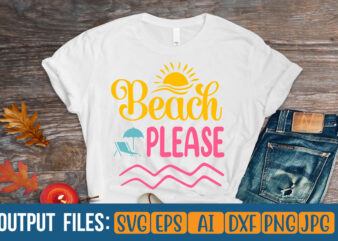beach please T-Shirt Design On Sale