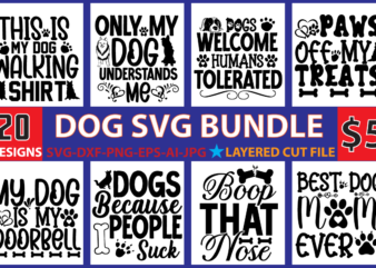 Dog svg bundle