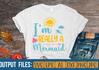 i am really a mermaid Vector t-shirt design