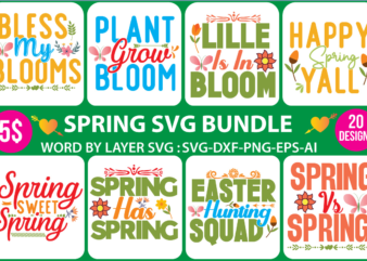 Spring SVG Bundle,Spring Bundle, Spring svg, Welcome Spring svg, dxf, png instant download, Spring svg bundle, Hello spring svg, Easter svg, Spring quote svg,Spring SVG Bundle, Spring Svg, Easter Svg,