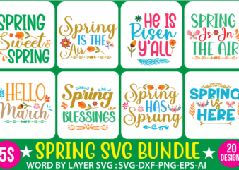 Spring Svg Bundle, Spring Sign Svg, Farmhouse Svg, Hello Spring Svg, Welcome Spring Svg, Spring Sayings Svg, Spring Png, Cut Files, Download,Spring SVG Bundle, Spring Svg, Easter Svg, Spring Design