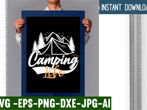 Camping life t-shirt design,campking t-shirt design, camping t shirt design, camping t shirt design ideas, retro camping t shirt design, best camping t shirt design, i love camping t shirt